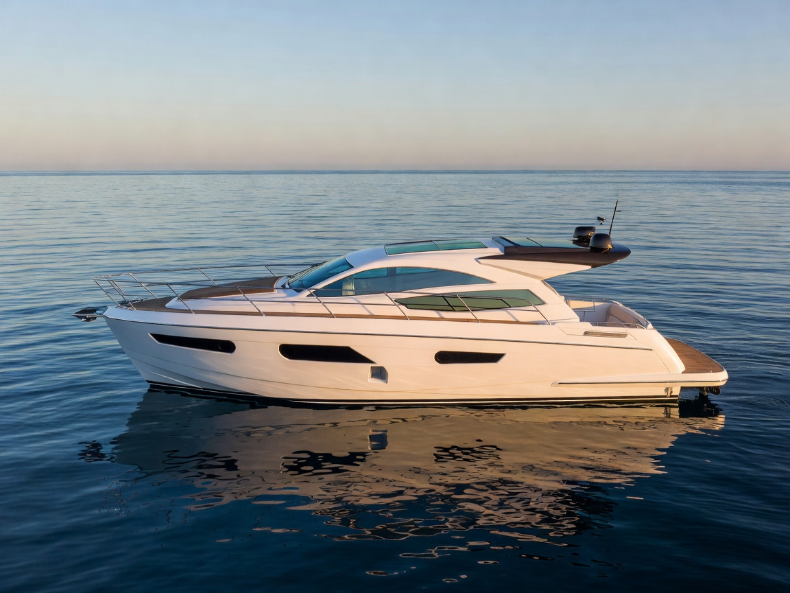 Volt-Express 28 Mini Yacht exterior profile cruising on sea
